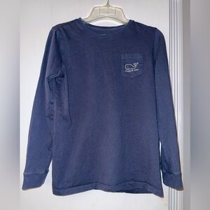 Vineyard Vines Kids Navy Long Sleeve Tee